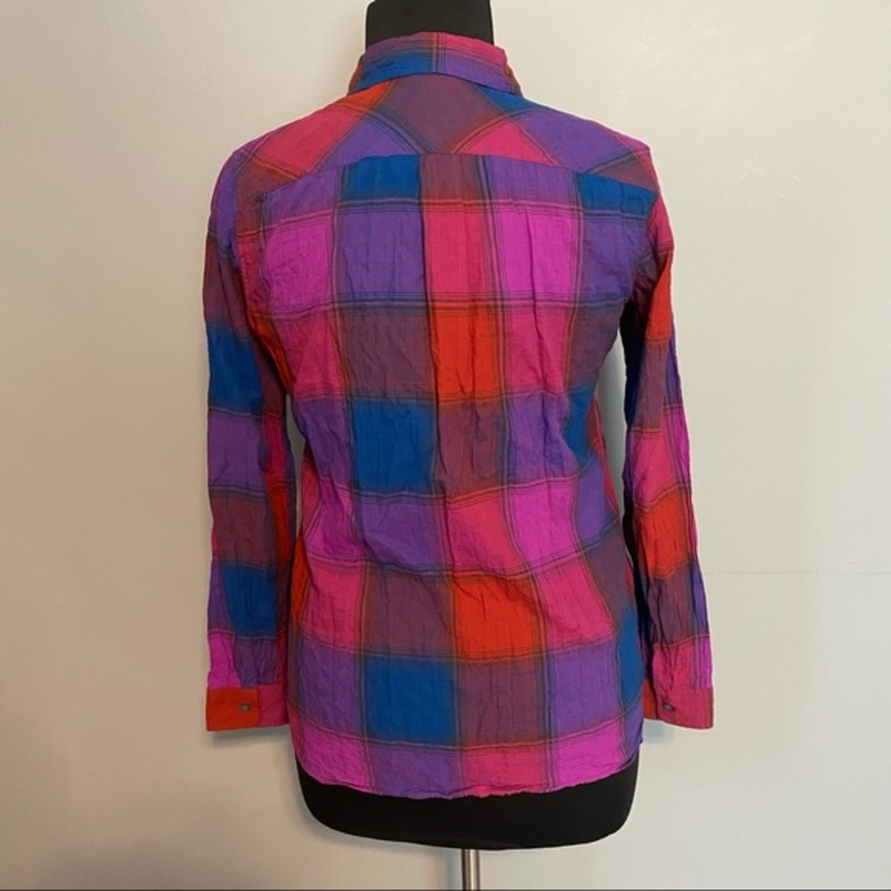 EDDIE BAUER classic fit plaid long sleeve shirt - Picture 3 of 5